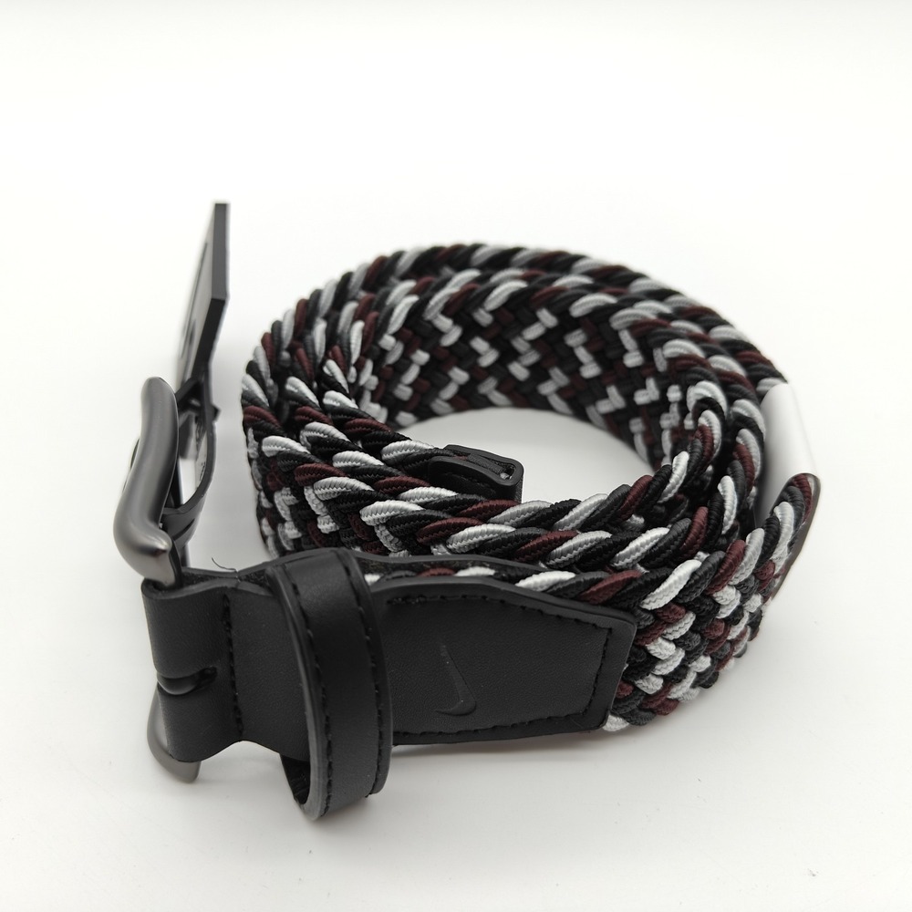 Nike Woven Stretch Golf Belt Men's Small 30-32 Black Brown Charcoal NEW